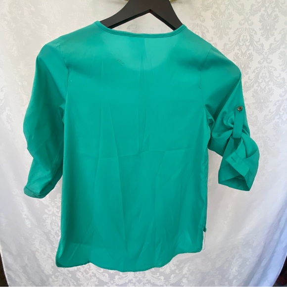 Girls, top, turquoise SZ (12) - Picture 3 of 9